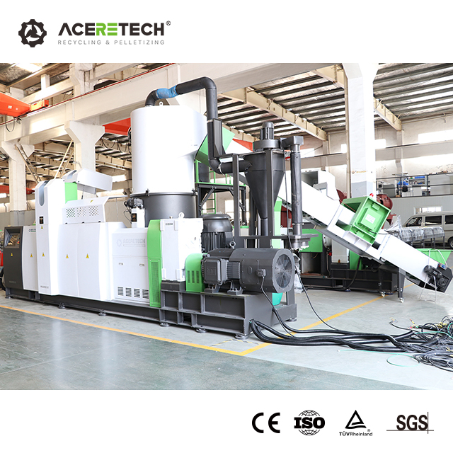 Máquina de granulación de compuestos de reciclaje de plástico con servicio de equipo profesional ACS-Pro con dispositivo de eliminación de polvo
