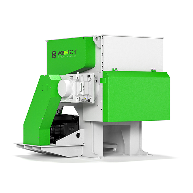 Trituradora de reciclaje de plástico duro de un solo eje patentada serie HS con motor de marca