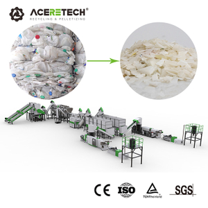 Maquinaria económica de reciclaje de plástico de botellas AWS-HDPE